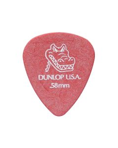 Dunlop Gator Grip 0.58 mm. plectra, rood,  72-pack