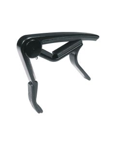 Dunlop capo voor akoestische gitaar, gewelfd, trigger model, zwart