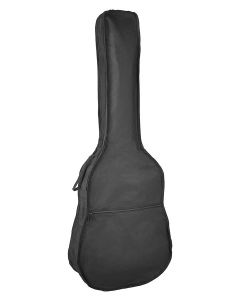 Boston draagtas voor klassieke gitaar, ongevoerd, nylon, 2 riemen, groot voorvak, zwart