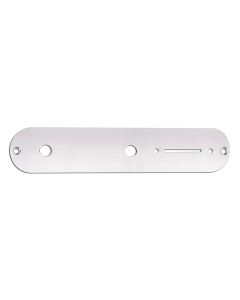 Boston control plate, 32x160mm, Teaser, 9,5mm holes for inch pots, chrome