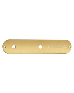 Boston control plate, 32x160mm, Teaser, 9,5mm holes for inch pots, gold