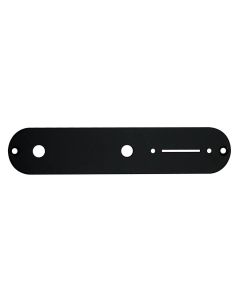 Boston control plate, 32x160mm, Teaser, 9,5mm holes for inch pots, black gloss