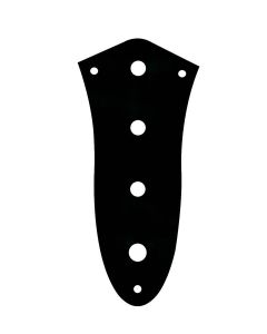 Boston control plate, Jocker bass, 8,5mm holes for metric pots, black gloss