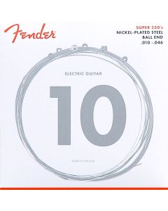 Fender Super 250s snarenset elektrisch, nickel roundwound, regular: 010-013-017-026-036-046