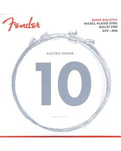 Fender Super Bullets snarenset elektrisch, nickel roundwound, regular: 010-013-017-026-036-046