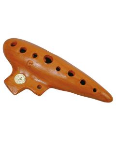 Schwarz ocarina, F stemming, 15 cm, keramisch, met hoes