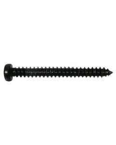 Boston pickup screw, 2,6x25mm, 12pcs, dome head, tapping, black