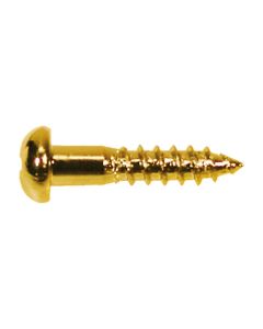 Boston screw, 2,1x10mm, 12pcs, dome head, gold