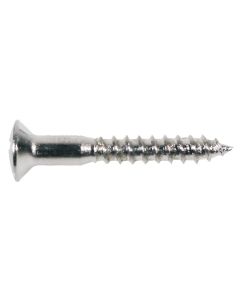 Boston screw, 3,5x25mm, 12pcs, oval countersunk, chrome