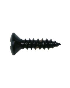 Boston screw, 3x12mm, 12pcs, oval countersunk, tapping, for pickguard, black