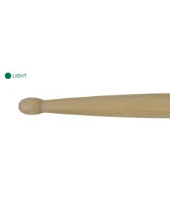 Agner rock drumstokken, paar, hickory, groen/licht gewicht, 15,5 x 413 mm.