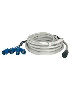 Proel licht kabel, zwart, 1 mtr, 19 x 2,5mm, 1 x sox-19-fv en 4 x sdc-852