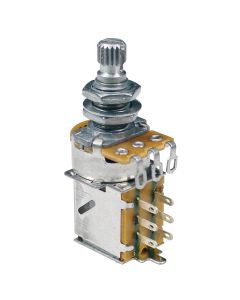 Ultra 250K linear (tone) push-pull potentiometer, 10mm. bushing, M8x0,75 thread, made in Korea