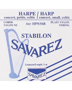 Savarez harpsnaar, rectified nylon, 0,56mm, lengte: 1 meter, rood