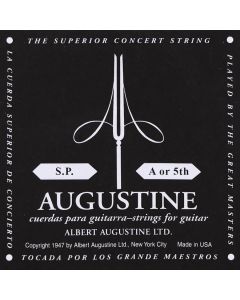 Augustine Black Label A-5 snaar voor klassieke gitaar, silverplated wound nylon, medium hard tension