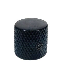 Boston dome knob, metal, diam 19,0 x19,0mm, with set screw, shaft size 6,1mm, black1