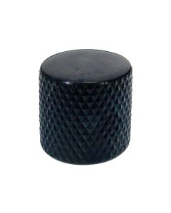 Boston dome knob, metal, diam 19,0 x19,0mm, push on, shaft size 6,0mm, black1