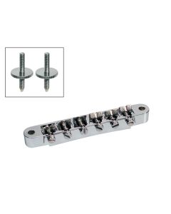 Boston brug voor e-gitaar, "tune'o matic", nikkel, stud spacing 74,0mm, stud diam 4,0mm