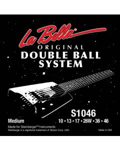 La Bella Double Ball End System snarenset elektrisch, voor Steinberger, double ball end, regular, 010-013-017-026-036-046