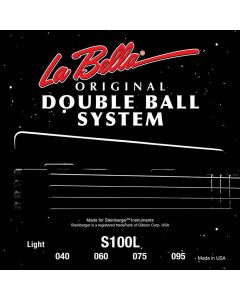 La Bella Double Ball End System snarenset basgitaar, voor Steinberger , double ball end, extra light, 040-060-075-095