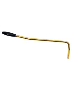 Boston tremolo arm, 5mm thread, 5mm arm diameter, gold with black cap