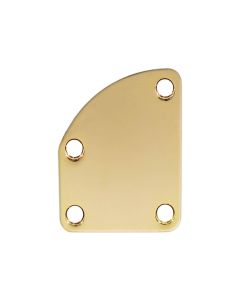 Boston halsplaat, 64,5x51,4mm, for contoured body heel, goud