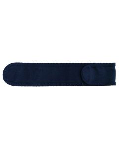 Boston blokfluittassen, donker blauw, met velcro flap, 6-pack