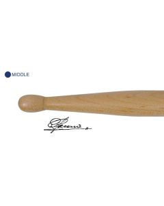 Agner Rene Creemers drumstokken, paar, hickory, blauw/medium gewicht, 16,3 x 410 mm.