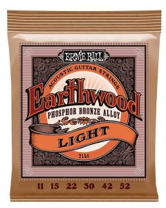 Ernie Ball Earthwood snarenset akoestisch, phosphor bronze, super slinky, 011-015-022-030-042-052