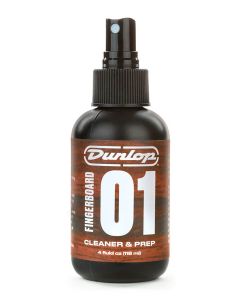 Dunlop "01" Cleaner & Prep fingerboard polish, 4 oz. bottle with pump spray