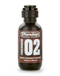 Dunlop "02" Deep Conditioner fingerboard polish, 2 oz. bottle with applicator top