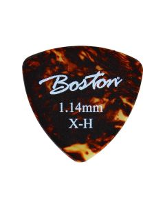 Boston 1.20 mm. plectrums, celluloid, tortoise, extra heavy, standaard driehoekig model, 24-pack