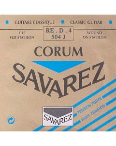 Savarez D-4-snaar, silverplated wound Corum, sluit aan bij 500-CRJ and 500-ARJ set, hard tension