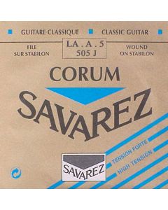 Savarez A-5-snaar, silverplated wound Corum, sluit aan bij 500-CRJ and 500-ARJ set, hard tension