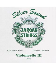 Jargar Silver Sound cellosnaar G-3, soft, groen, zilver