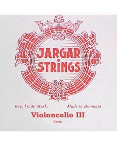 Jargar Classic Red cellosnaar G-3, hard, rood, flexi-metal