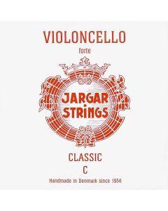 Jargar Classic Red cellosnaar C-4, hard, rood, flexi-metal