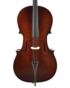 Leonardo Elementary series cello set 4/4, geheel massief, nitro, ebben toebehoren, inclusief tas en strijkstok