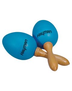 Hayman schudeieren, plastic, blauw, paar, met steel, 50 grams1