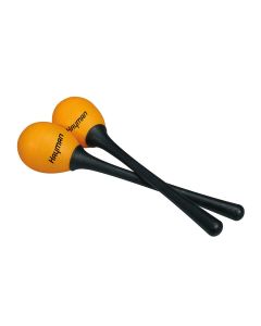 Hayman schudeieren, plastic, oranje, paar, met steel, 40 grams