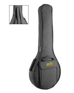 Boston gigbag voor tenorbanjo of gitaarbanjo, hoogte: 100 cm., 21 mm. gevoerd nylon, zwart