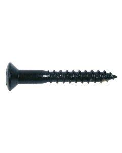 Boston screw, 2,4x16mm, 12pcs, oval countersunk, for HB pu ring long, black