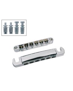 Boston brug and tailpiece set, 12-snarig, chroom, met studs