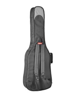 Boston Super Packer gigbag voor elektrische gitaar, 25 mm. voering, diverse accessoiresvakken, zwart en grijs