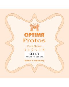 Optima Protos snarenset viool 4/4, steel & chromesteel