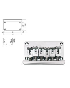 Boston brug-staartstuk, Stallion, pitch 10,0mm, chroom