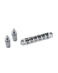 Boston brug voor e-gitaar, "tune'o matic", stud spacing 74,0mm, 12" radius, chroom