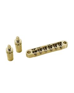 Boston brug voor e-gitaar, "tune'o matic", stud spacing 74,0mm, 12" radius, goud