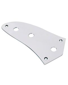 Boston control plate, chrome, pots and output jack, jag-model, 9,5mm holes for inch pots