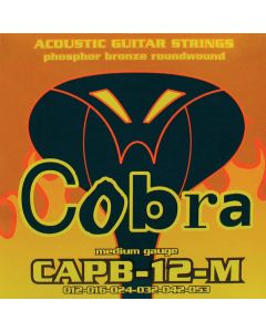 Cobra snarenset akoestische gitaar, phosphor bronze wound, medium: .012-.016-.024-.032-.042-.053